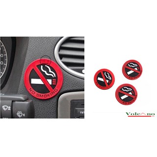Logo No Smoking dán taplo xe hơi (RẺ VÔ ĐỊCH)