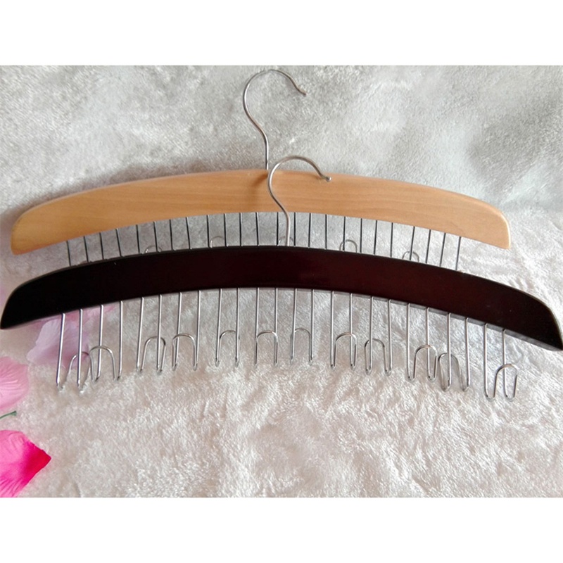 Giá Đỡ Treo Thắt Lưng 12 Móc Bằng Gỗ Đa Chức Năng