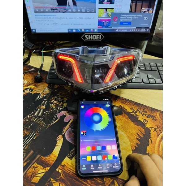 Zipad V2 Ex2019 mod demi đổi màu+ mạch led zin 219