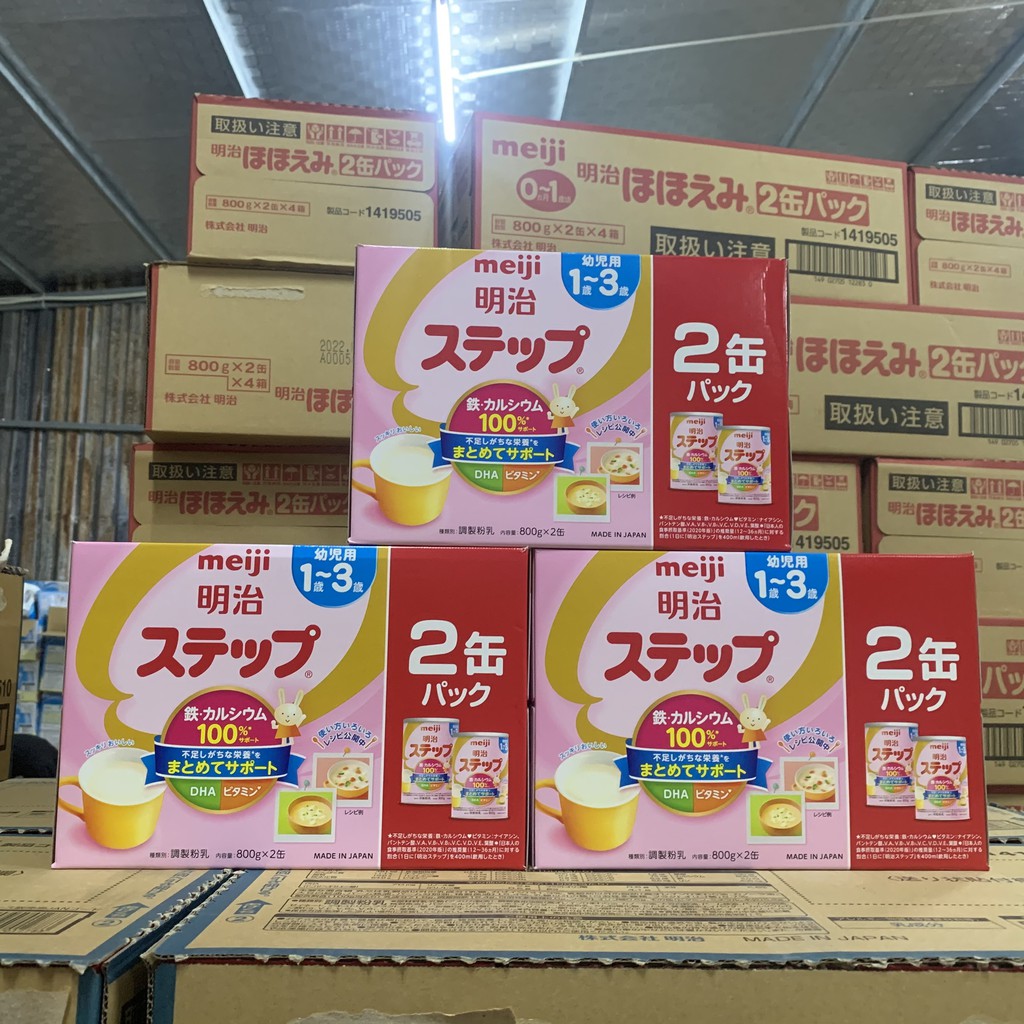 Sữa bột Meiji 800gr sữa lon Meiji số 0 và số 9 hàng Nhật nội địa mẫu mới Maneki