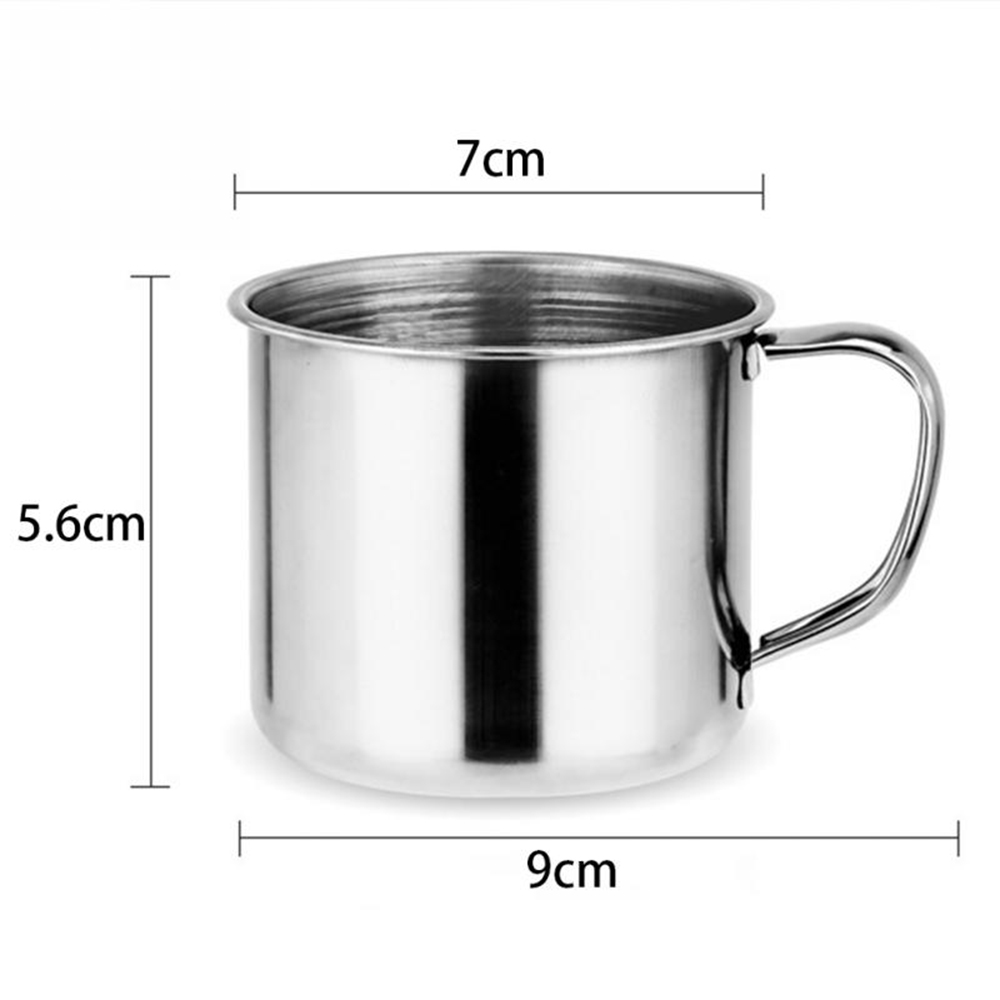 💍MELODG💍 /200ml Tea Portable Cup Travel Stainless Steel Coffee Mug Tumbler Pint Mini Drinking Metal Camping