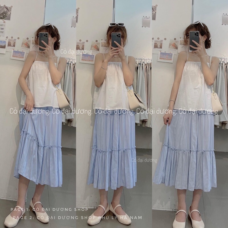 áo dây trơn bo chun 1147