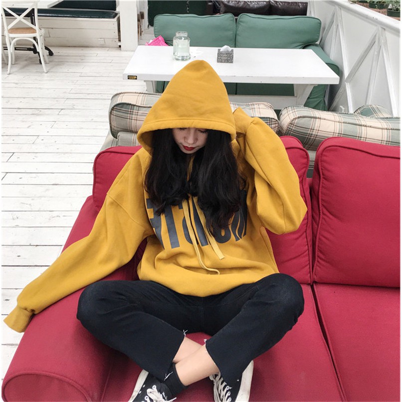 SUXI Áo tròng đầu nữ dài tay kích cỡ lớn