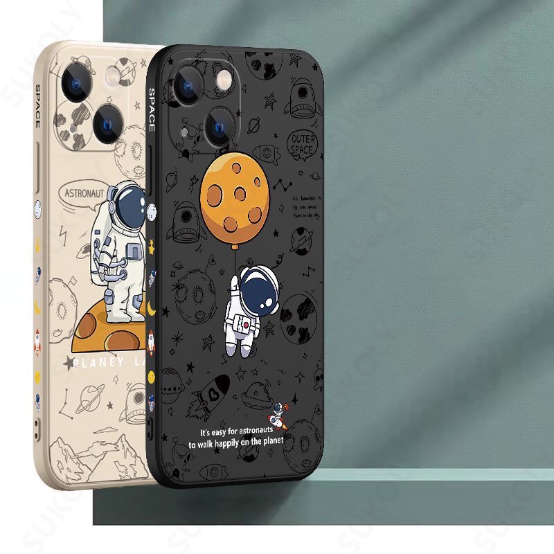 Mới Ốp Điện Thoại Hình Phi Hành Gia Cho iPhone 13 pro Max 12 pro Max 6s plus 7 plus 8 X Xs Xr Xsmax 11 pro Max Se2020