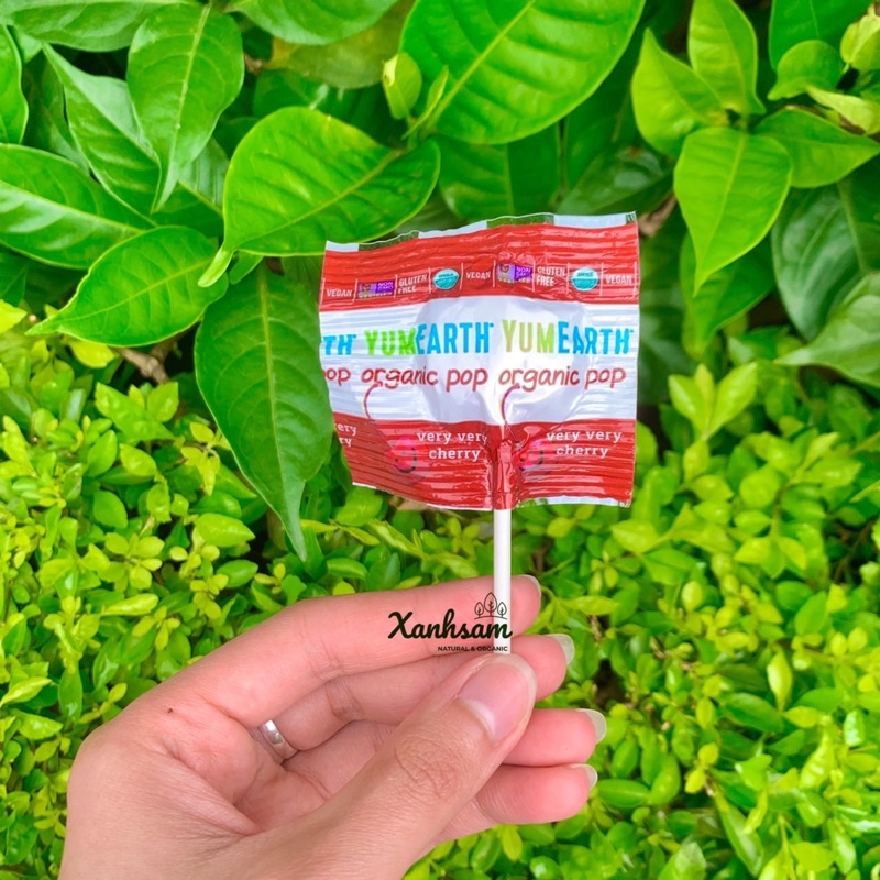 Kẹo Mút Hữu Cơ Yumearth - XanhSam