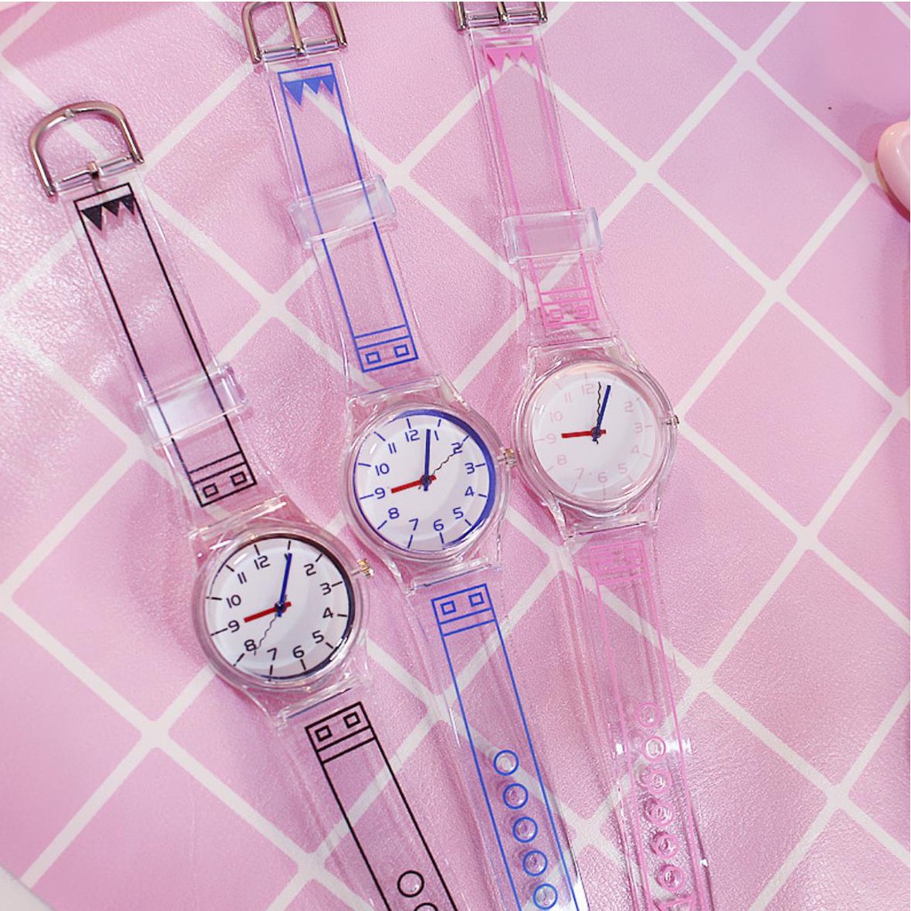 [Mã FAMAYFA2 giảm 10K đơn 50K] ĐỒNG HỒ NỮ DÂY TRONG SUỐT CANDYCAT MẶT SỐ DHD223 DỄ THƯƠNG ĐÁNG YÊU | BigBuy360 - bigbuy360.vn