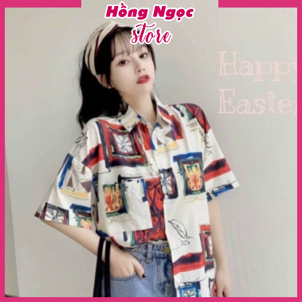 Áo sơ mi unisex, dáng ulzzang mặc cặp, nhóm, form rộng tay lỡ cổ bẻ, in 3D-HÌNH Ô TRANH, chất liệu Đũi trơn mềm mát