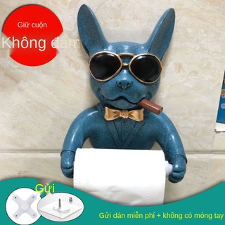 ☬nhà vệ sinh không đục lỗ hộp đựng khăn giấy vệ sinh cuộn ống giấy phòng tắm hộp đựng giấy vệ sinh không thấm nước Giá đ
