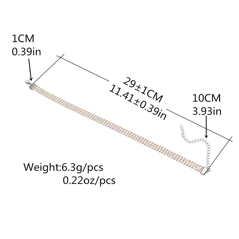 Vòng cổ choker đính đá pha lên nhân tạo lấp lánh sang trọng dành cho nữ | BigBuy360 - bigbuy360.vn