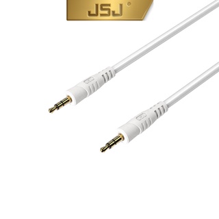 Audio cable - aux 3.5mm - dây tín hiệu 3 ly 2 đầu jsj trắng 1m5