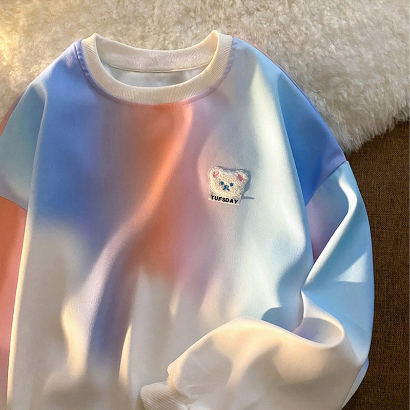 NRVP Áo thun sweater tay dài cỡ lớn phong cách Hàn Quốc 2021