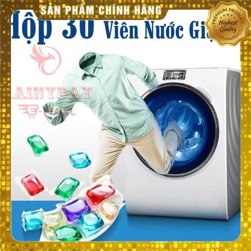 Viên Giặt Xả Quần Áo Đồ Vải 2 in 1 Hạt Hương Hoa Thơm Lâu Dịu Nhẹ Dạng Túi Gel Nước rất thơm