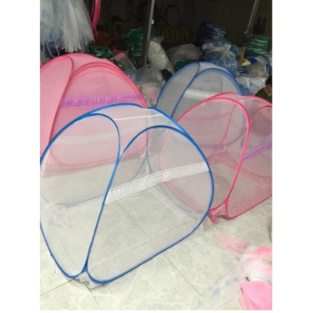 Màn chụp trẻ em tự bung, mùng chống muỗi và côn trùng size 100x100cm