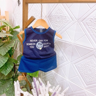(8-18kg) Bộ ba lỗ Cotton cho bé trai