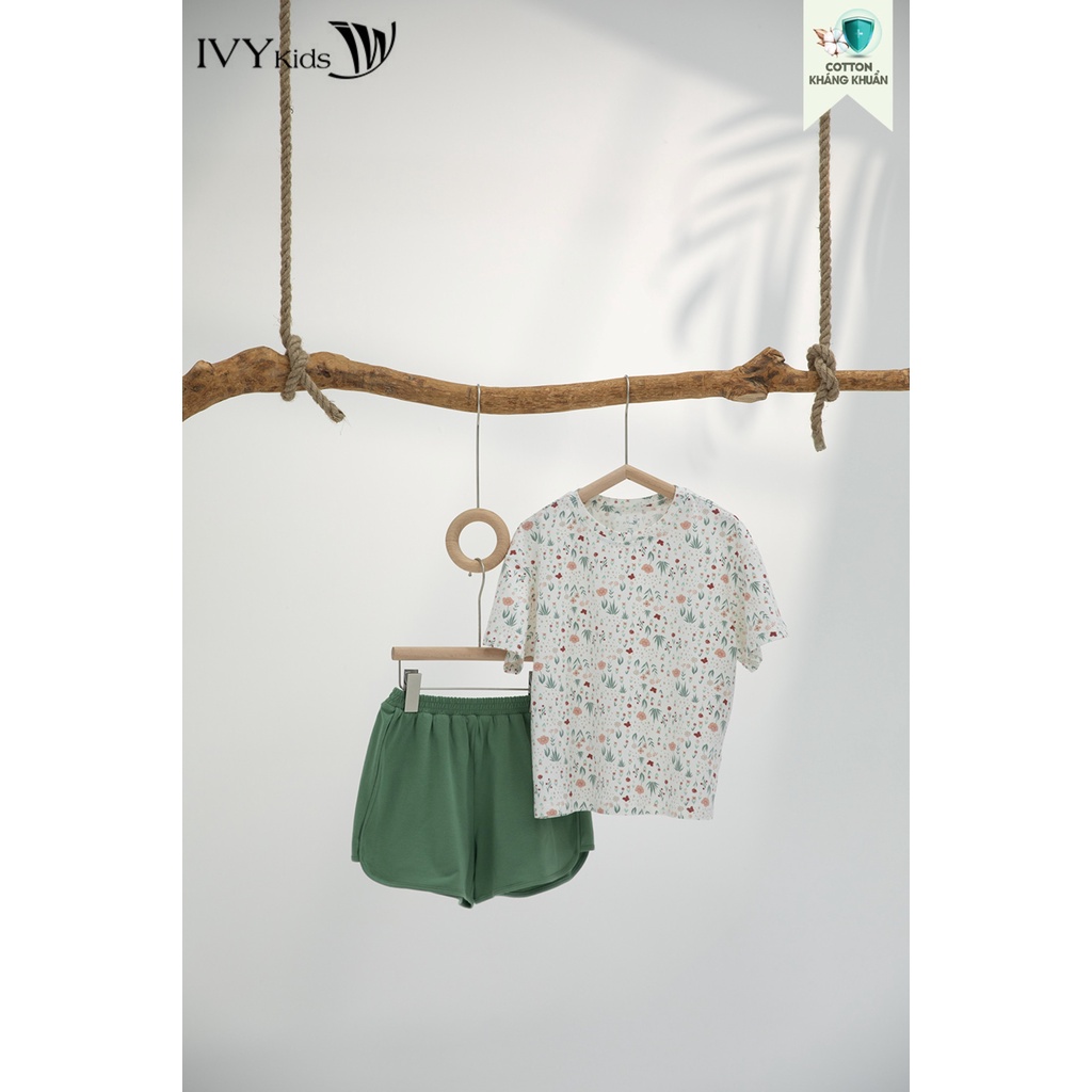Bộ đồ bé gái in họa tiết IVY moda MS 57G1569