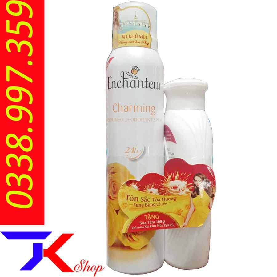 Xịt Khử Mùi Enchanteur Charming 150ml Tặng Sữa Tắm | BigBuy360 - bigbuy360.vn