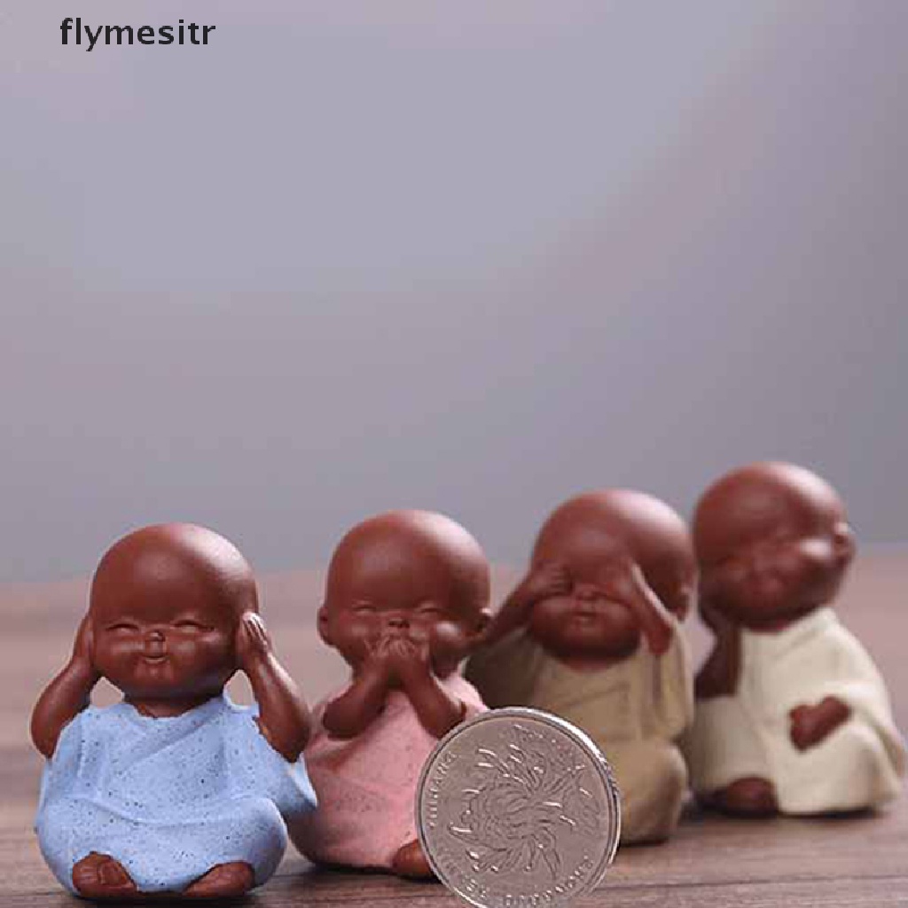 Mô Hình Tượng Phật Nhỏ Bằng Đất Sét Tím Chất Lượng Cao