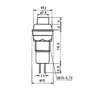 NÚT NHẤN GIỮ DS-211 - NÚT NHẤN - CÔNG TẮC