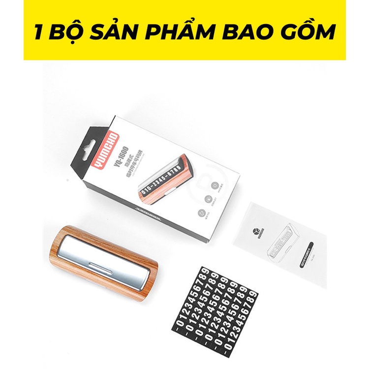 Bảng ghi số điện thoại YumCho sang trọng để trên taplo xe ô tô S241