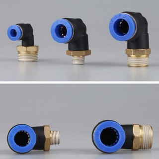 (10 cái) Đầu nối vuông nối nhanh ống khí 4-6-8-10-12-14-16