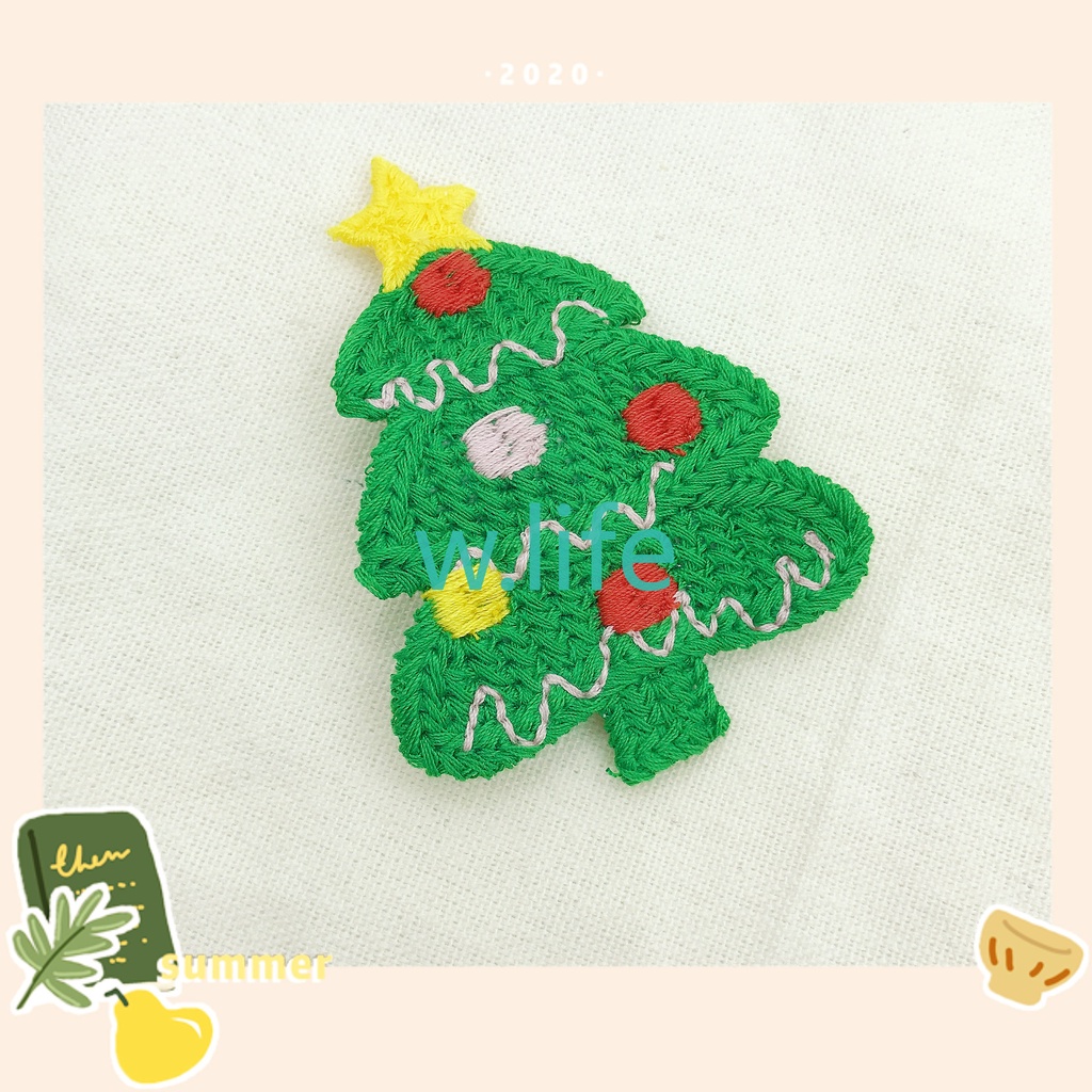 Kẹp tóc hình ông già noel/tuần lộc/tuần lộc bằng len xinh xắn