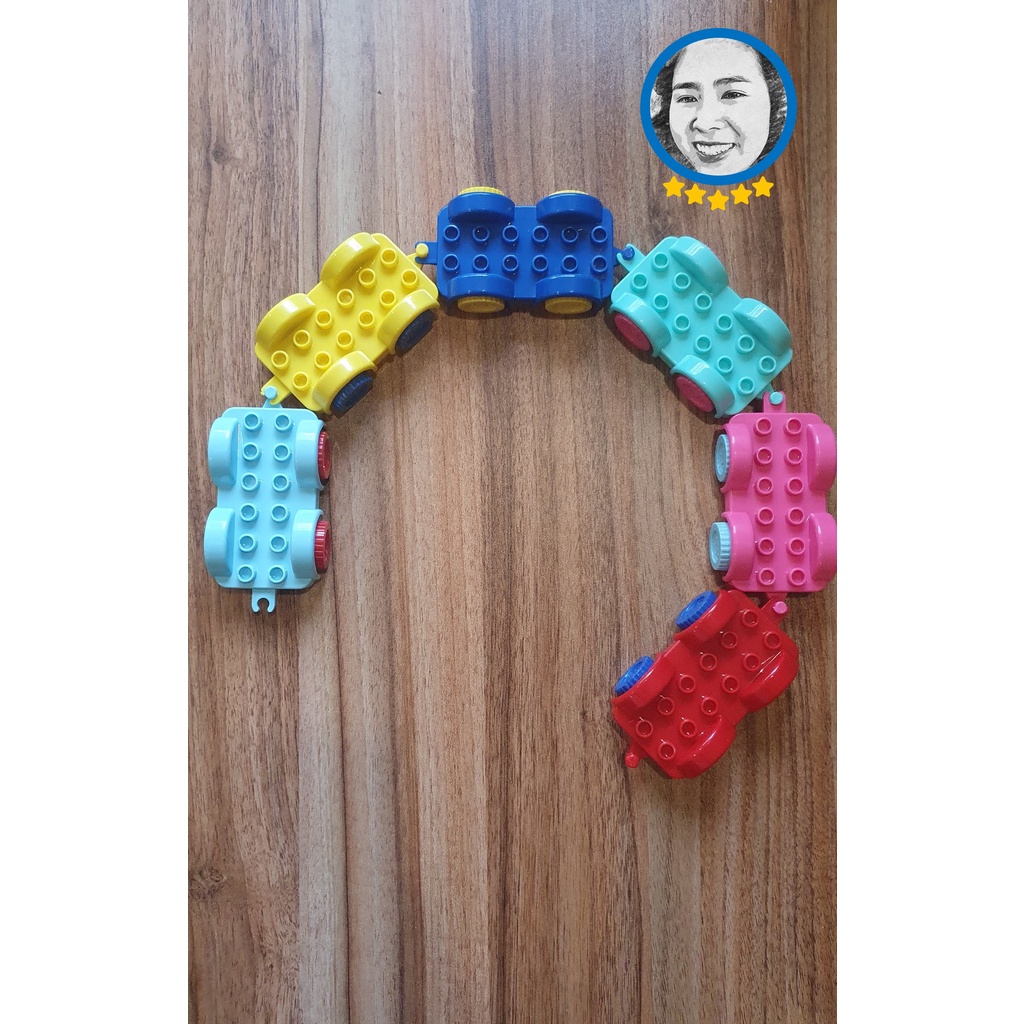 Đồ chơi xếp hình tương thích Lego Duplo oto nhựa ABS an toàn, hàng mới 100% STEM Sachi kids