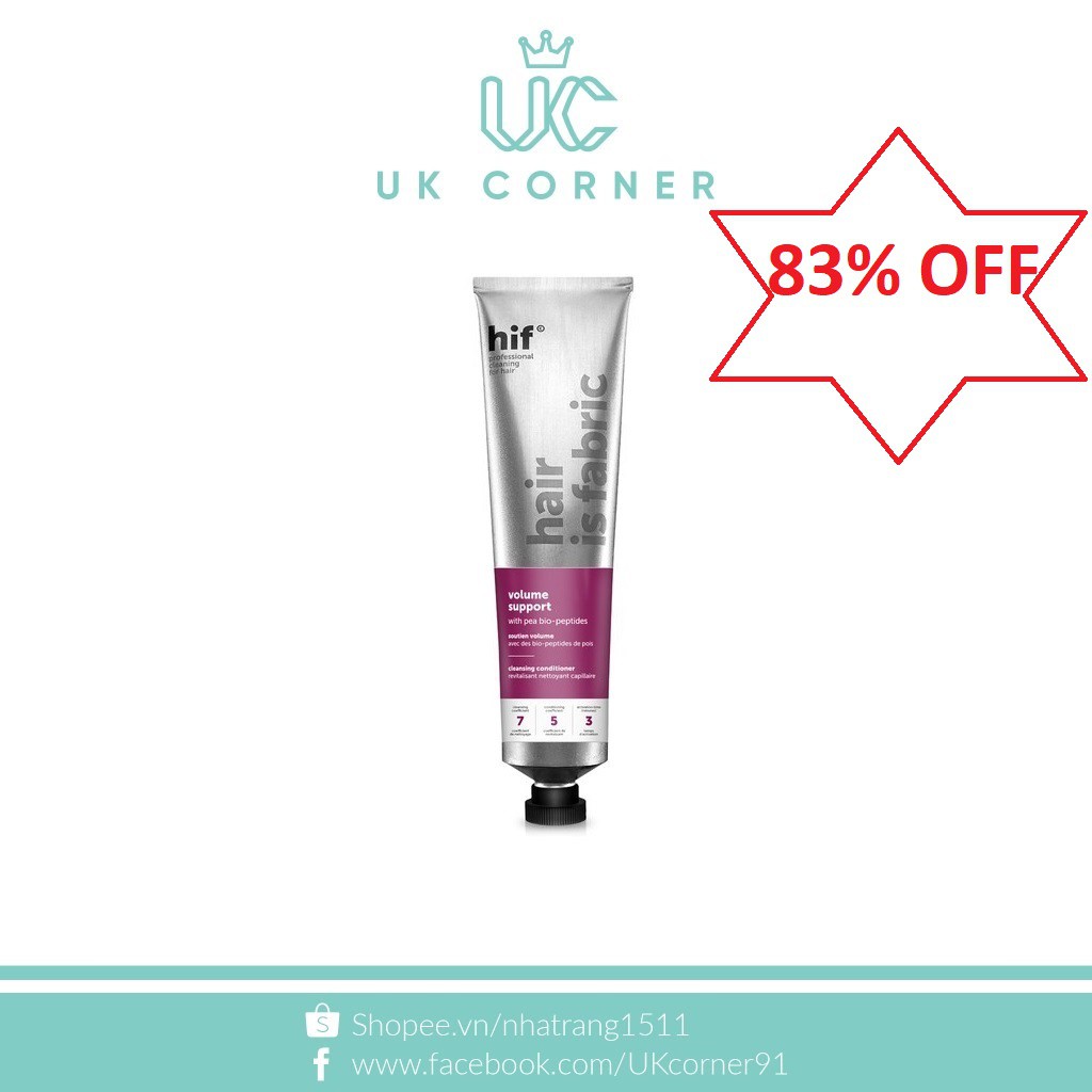 Dầu gội kiêm xả hỗ trợ dày tóc HIF (Deciem) Volume Support Conditioner 180ml