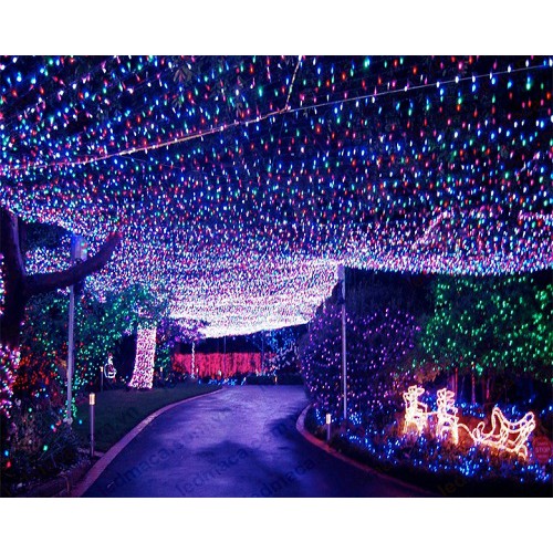 Dây đèn led chớp nháy trang trí cây thông noel - 4.5m combo 10 dây