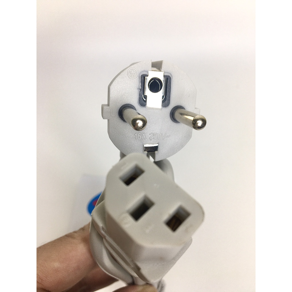 Dây nguồn máy tính, màn hình, máy in,  2 chấu dài 2m Zin hp 1500W - 2000W