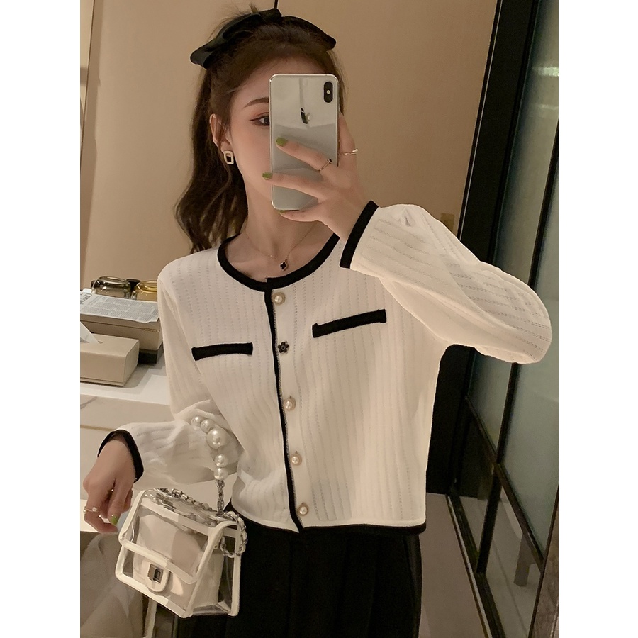 NRVP Áo Sweater Dệt Kim Dài Tay Thiết Kế Mới Thời Trang Theo Phong Cách Hàn Quốc Cho Nữ