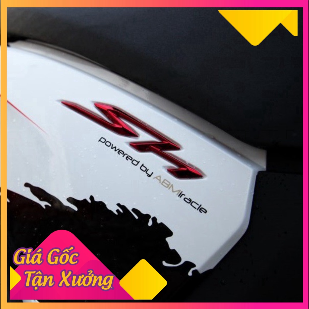 ★ Tem chữ nổi logo Sh đỏ chính hãng Honda ( 2 bên) ★  (Ảnh Sp thật)