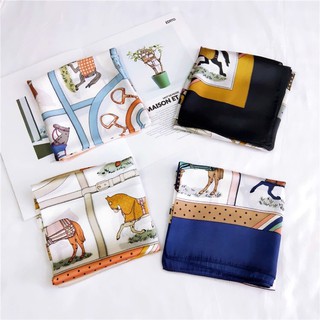 khăn lụa vuông choàng cổ đa năng size 70x70cm - Maben