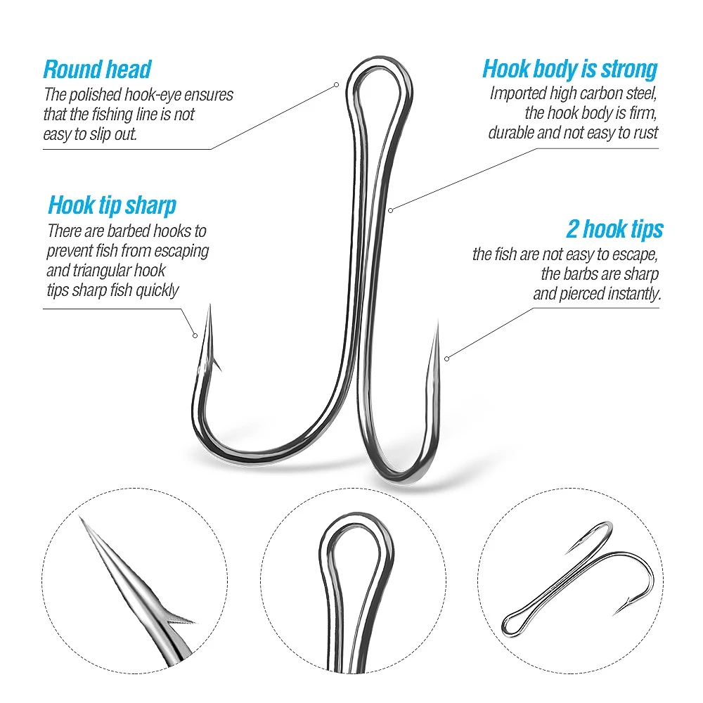 10 Móc Câu Cá Bằng Thép Carbon