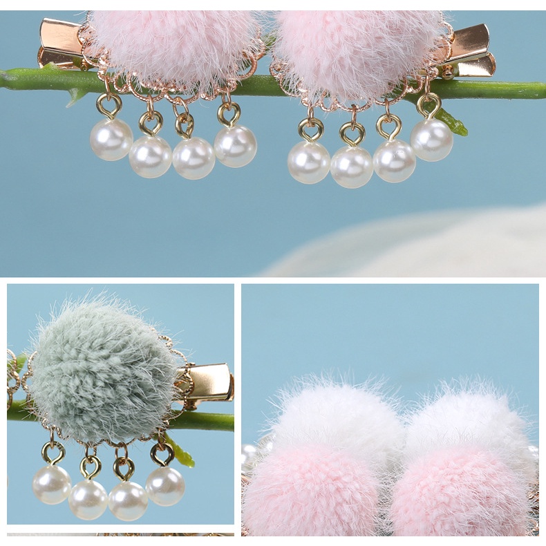 Kẹp Tóc Lông Nhung Dễ Thương Xinh Xắn Dành Cho Nữ