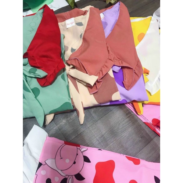 (Hình chụp thật 45-55kg). Bộ mặc nhà tiểu thư pijama lụa hàn tay ngắn quần dài | BigBuy360 - bigbuy360.vn