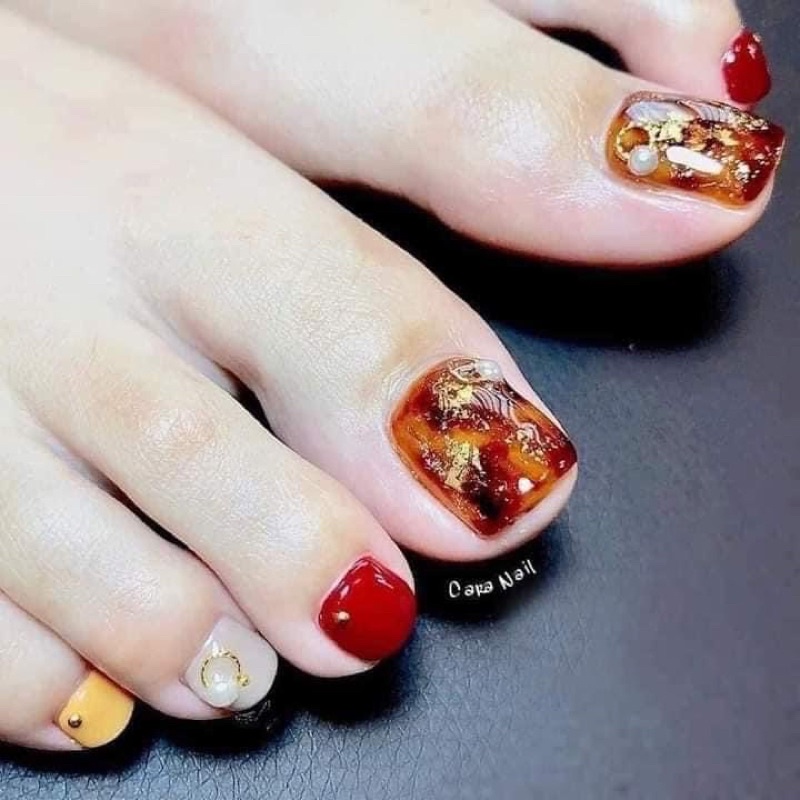 Set Gel nhũ hổ phách 6 màu