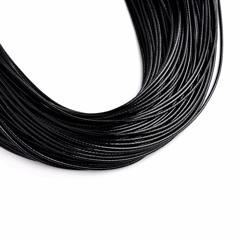 Set 10 sợi dây da bện handmade có khóa cài tôm hùm 2mm dành cho làm dây chuyền