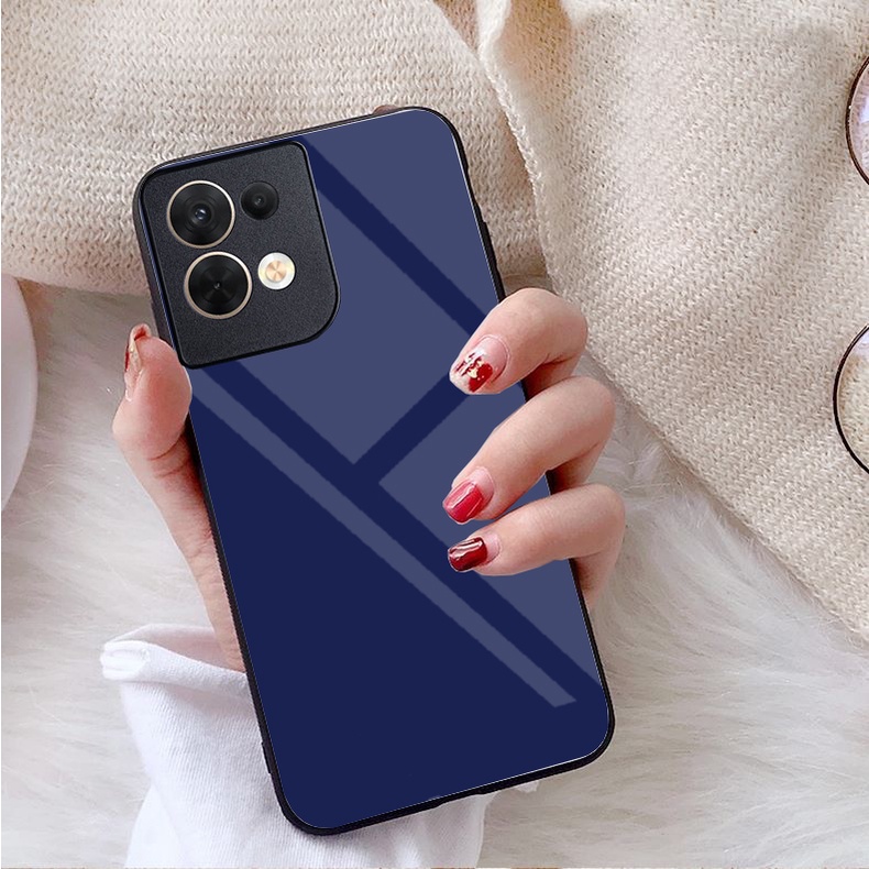 Ốp Lưng OPPO RENO 8 4G, RENO 8 5G, RENO 8Z 5G Mặt kính gương sáng bóng cao cấp