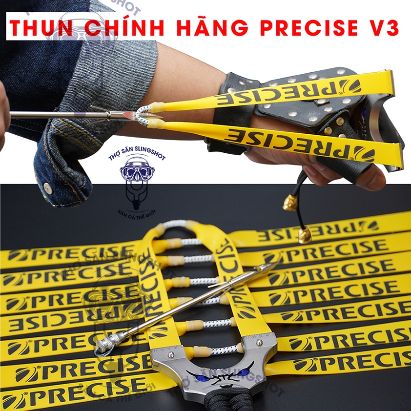 Dây Ná cao su Precise bắn cá mũi tên - Thun 0.75-1mm với độ dày siêu bền V3, anh em đi săn rất thích sử dụng