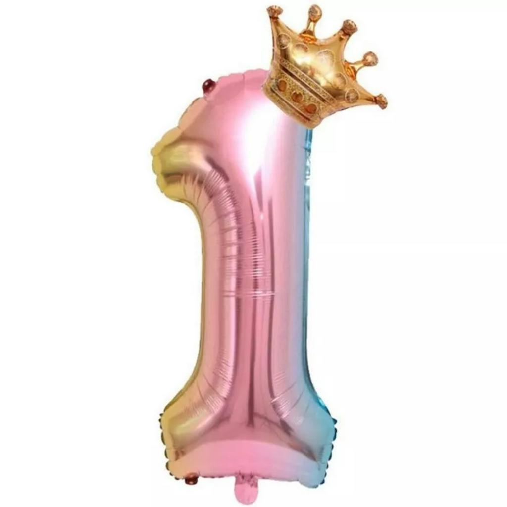 Bóng số màu cầu vồng rainbow size 32inch 70cm trang trí tiệc party sinh nhật - Booshopdecor