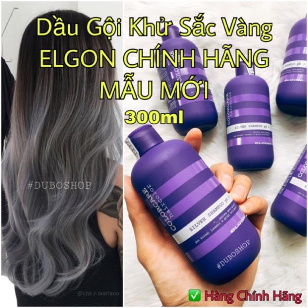 [CHÍNH HÃNG] Dầu Gội Khử Vàng ELGON cho tóc nhuộm (300ml)