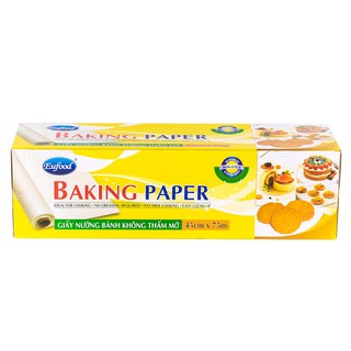 Giấy nướng bánh Eufood Baking Paper khổ 45cm x dài 75m