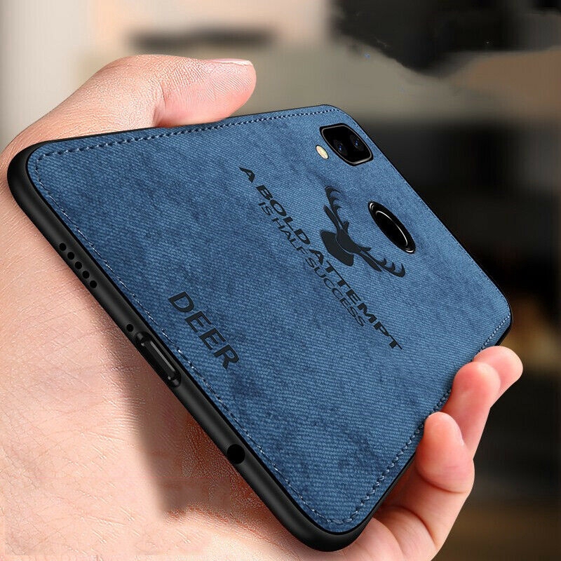 Ốp lưng TPU silicone chất liệu da phối vải cho Xiaomi K20 Pro Mi 9 8 7 6 A1 A2 Lite Redmi Note 7 6 5 4