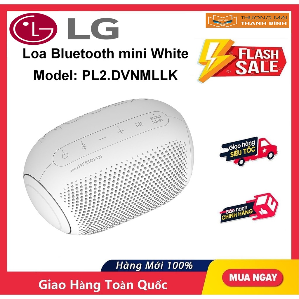 [Mã ELHACE giảm 4% đơn 300K] Loa LG Bluetooth mini PL2.DVNMLLK White