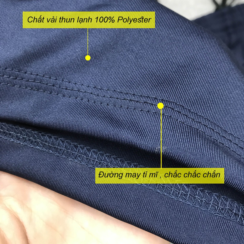 Quần đùi nam thể thao có bigsize, Quần short nam mặc nhà chất vải thun lạnh DUI01