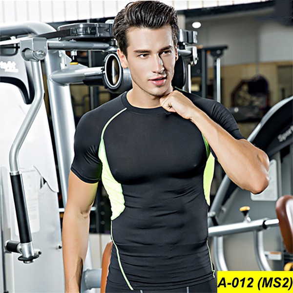 Áo Body Tập GYM, Áo Thun Thể Thao Tay Ngắn A-012