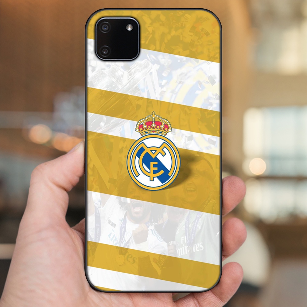 Ốp lưng Realme C11 2020 viền đen in hình Real Madrid