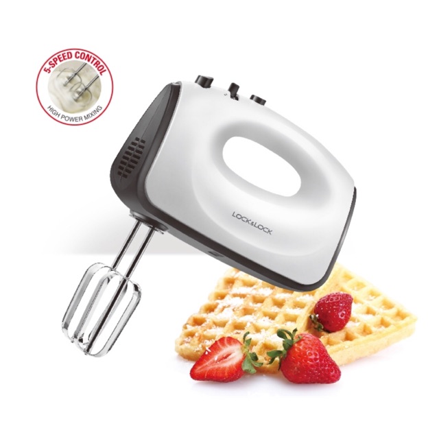 Máy Đánh Trứng Lock&amp;Lock Hand Mixer ẸM501BLK, hàng thanh lý công ty, bao bì không đẹp