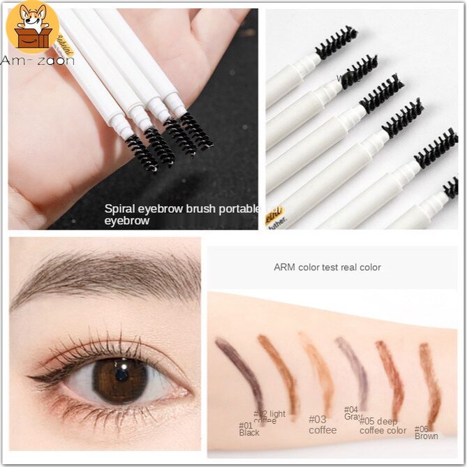 Bút Chì Kẻ Lông Mày Hai Đầu Siêu Mịn Chống Thấm Nước Và Mồ Hôi Không Bị Nhòe Tiện Lợi