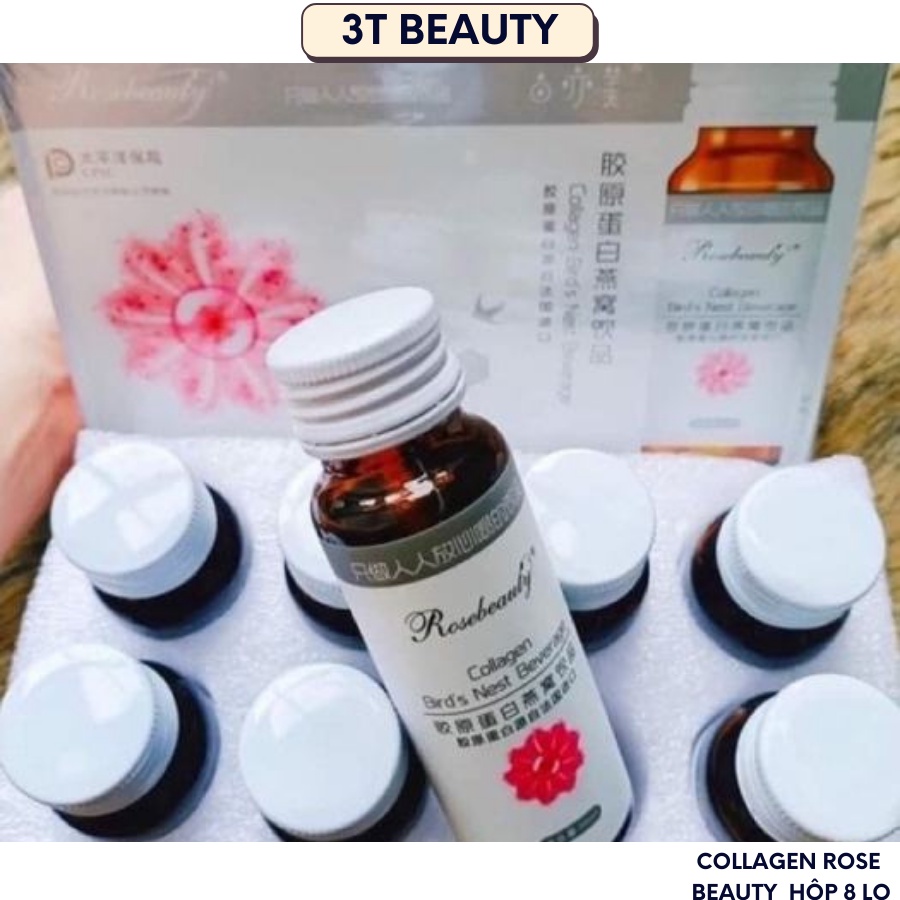 COLLAGEN ROSE BEAUTY uống trắng da ( full hộp 8 lọ)